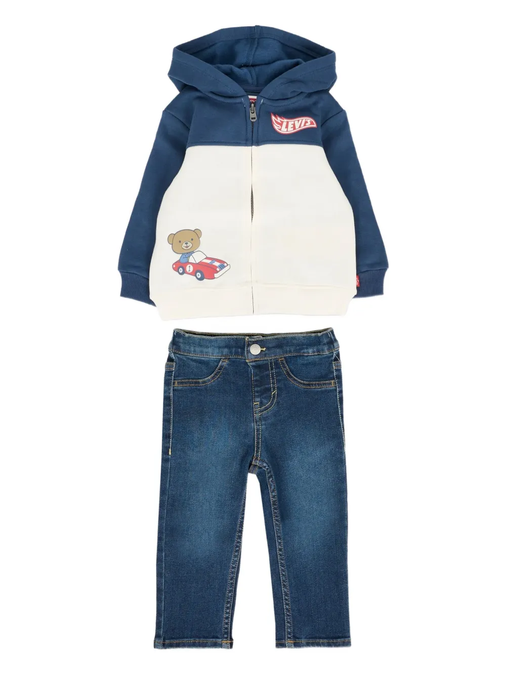 Комплект из трех брюк с логотипом Levi'S Kids, синий — фото 2