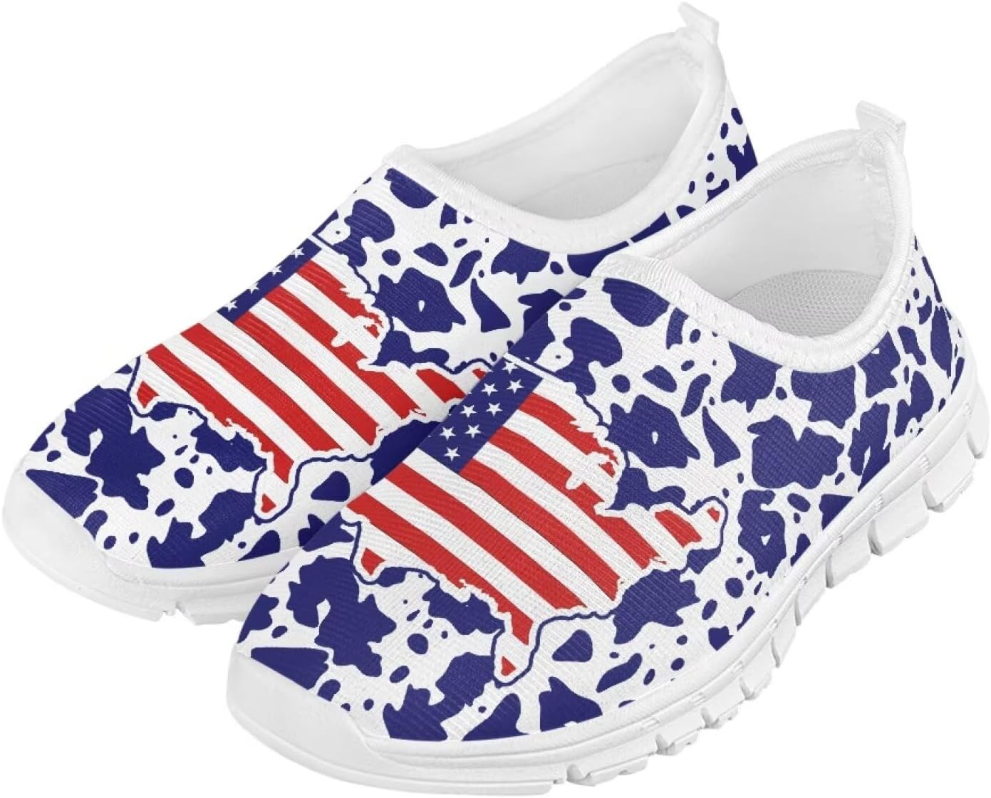 

Детские слипоны для девочек, милые повседневные спортивные кроссовки для мальчиков, для школы, бега, активного отдыха, подарки для детей Cugasmaru, American Flag