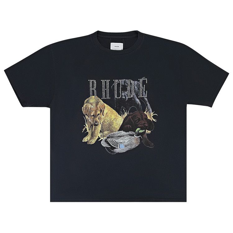 

Футболка Rhude Rhinestone Hunting Dog Tee, Vintage Black