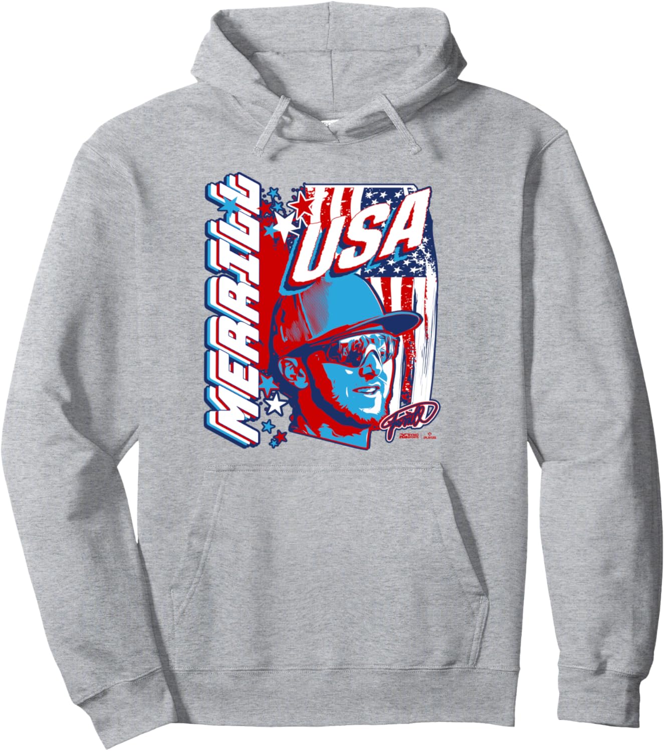 

Худи Jackson Merrill San Diego Baseball USA MLBPA, серая Ryno Sports, Серый, Худи Jackson Merrill San Diego Baseball USA MLBPA, серая Ryno Sports