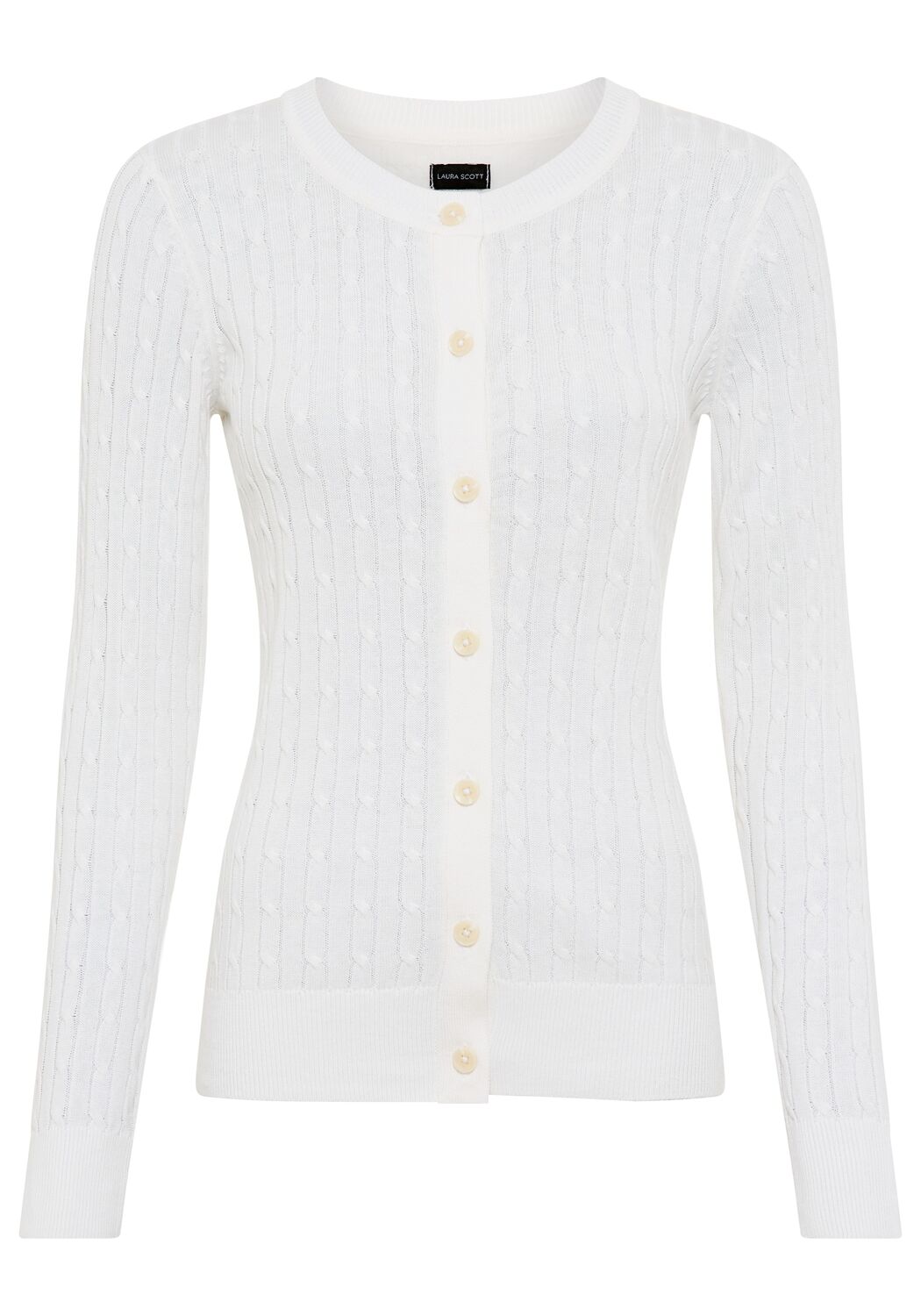 

LAURA SCOTT Кардиган из трикотажа в цвете off white