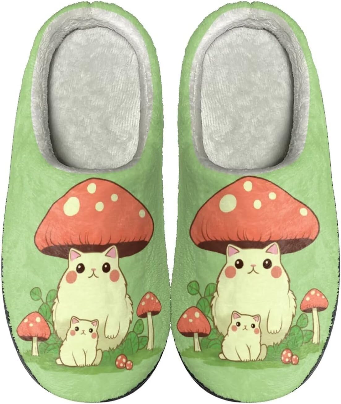 

Тапочки HUIACONG TPR для мужчин и женщин для дома и улицы, пушистые, унисекс, Mushroom Cat