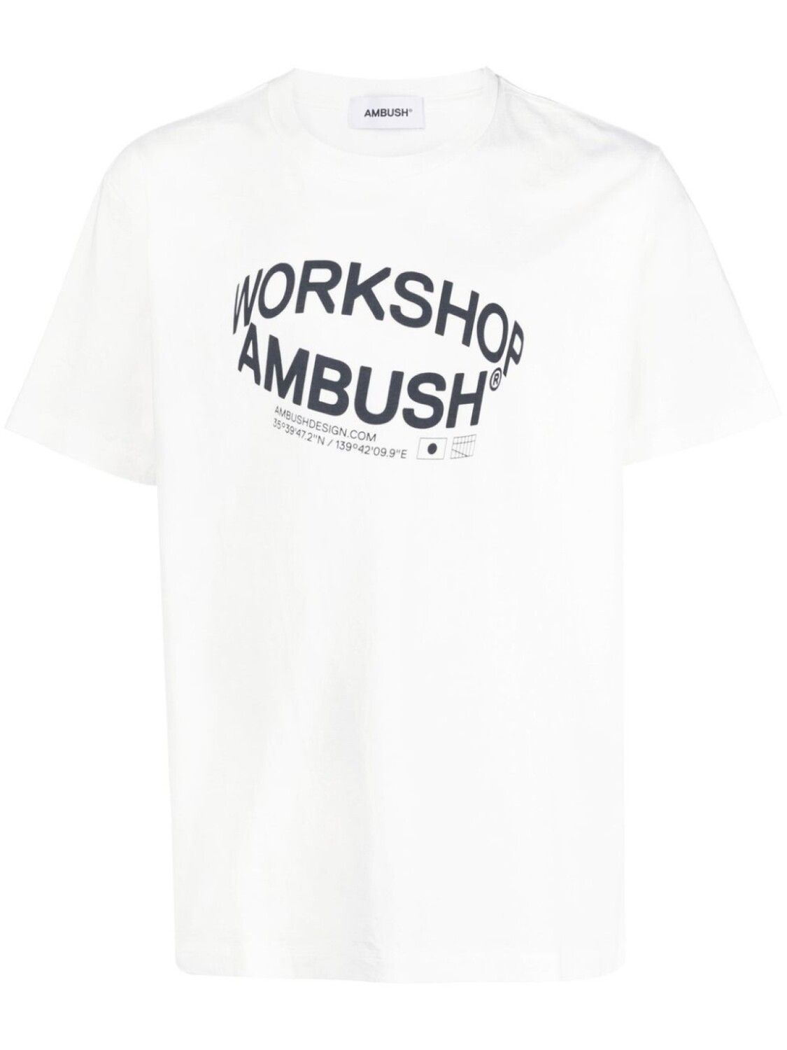 

AMBUSH футболка Revolve с логотипом, белый