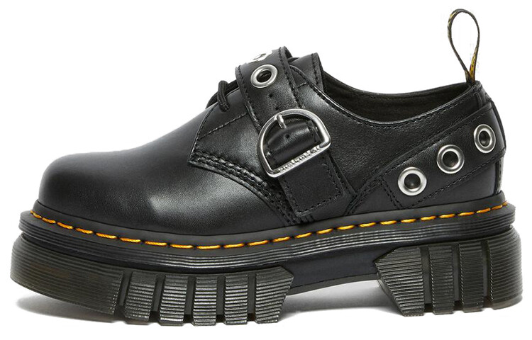 

Туфли на платформе унисекс с низким верхом черного цвета Dr.Martens