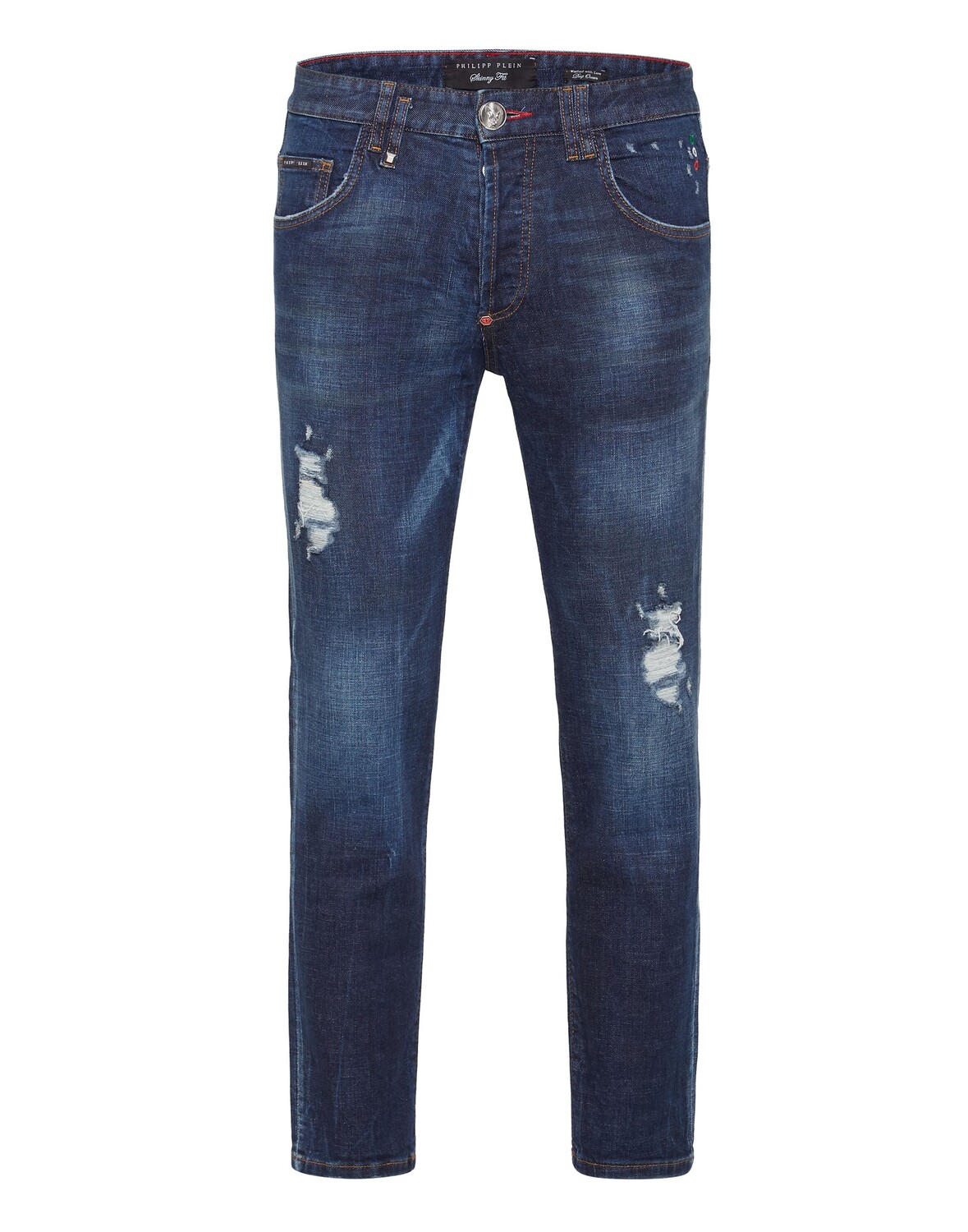 

Джинсовые брюки скинни Philipp Plein, цвет Deep Ocean