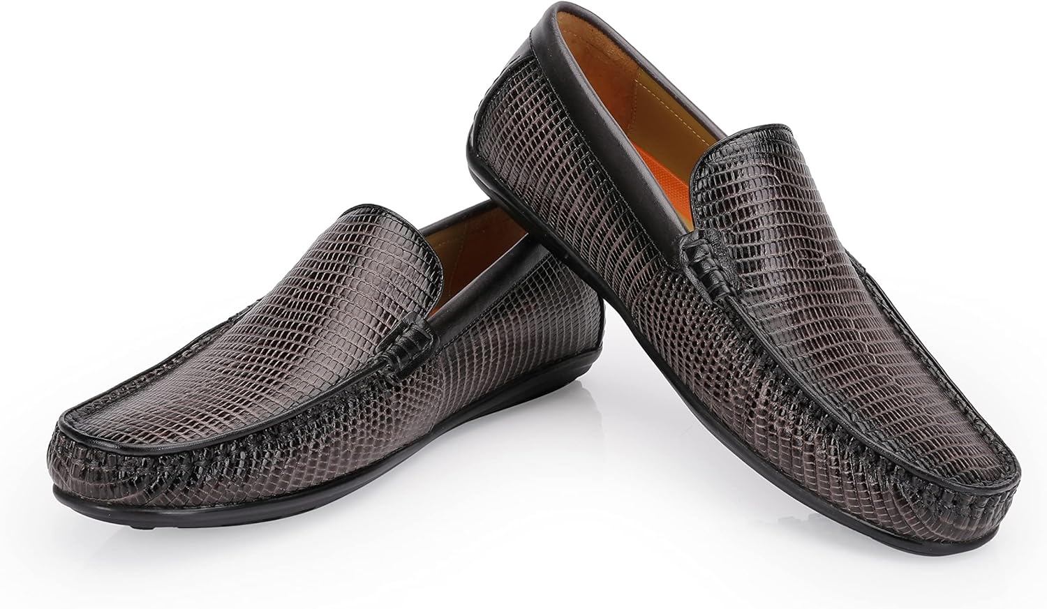 

Мужские классические кожаные туфли с отделкой пенни-лоаферы, для мужчин, слипоны для вождения, деловые формальные туфли для вечеринок, банкетов и свадеб Generic, серый