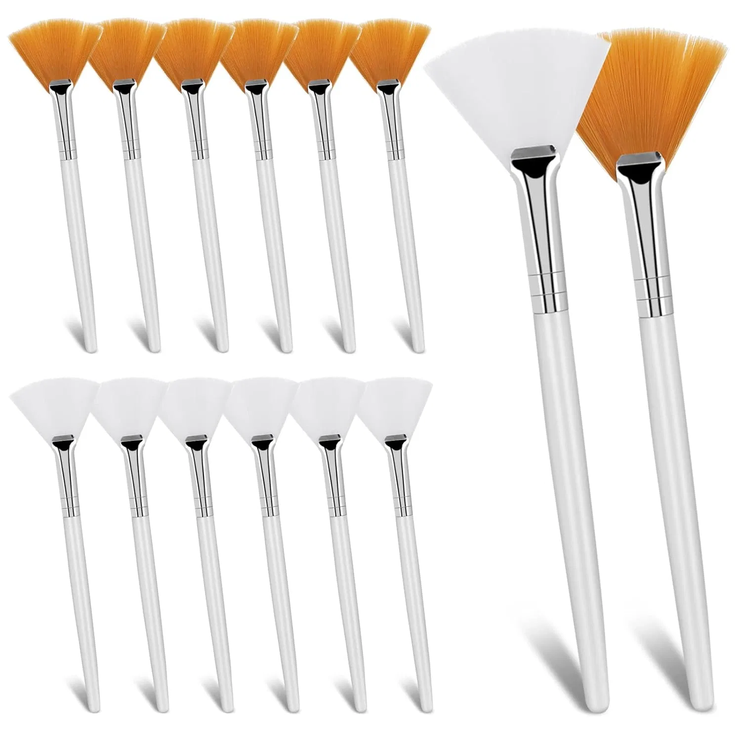 Набор из 14 веерных кистей Sibba для косметических масок Sibba, Pack Of 14