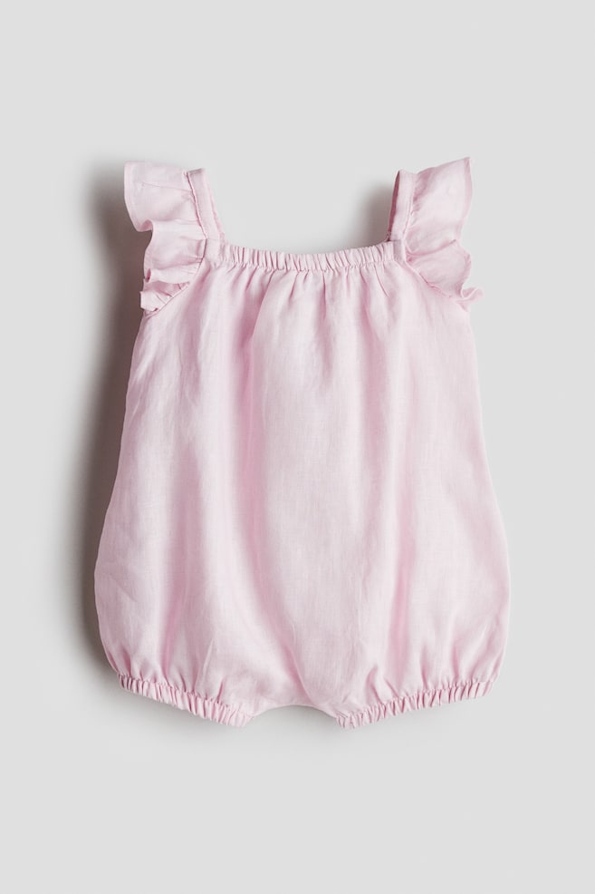 

Льняной комбинезон H&M, розовый