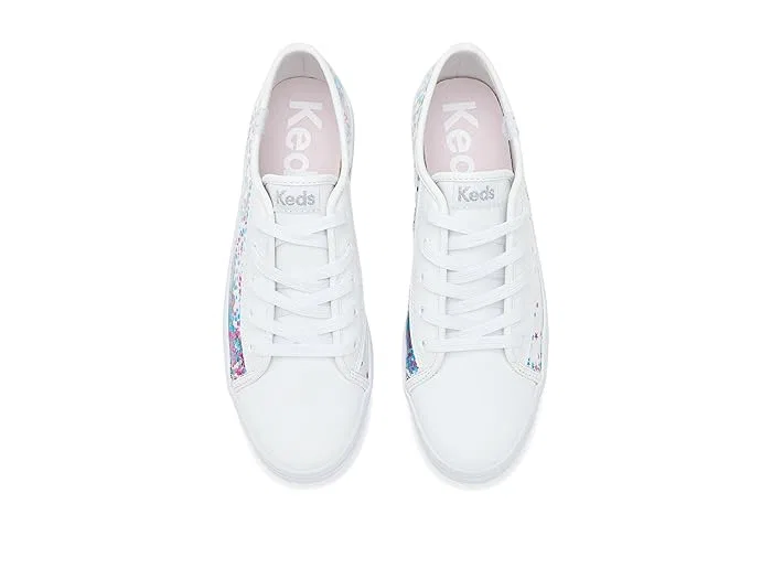 Кроссовки с блестками Triple Up Glitter Under Glass Keds Kids, Turquiose — фото 3