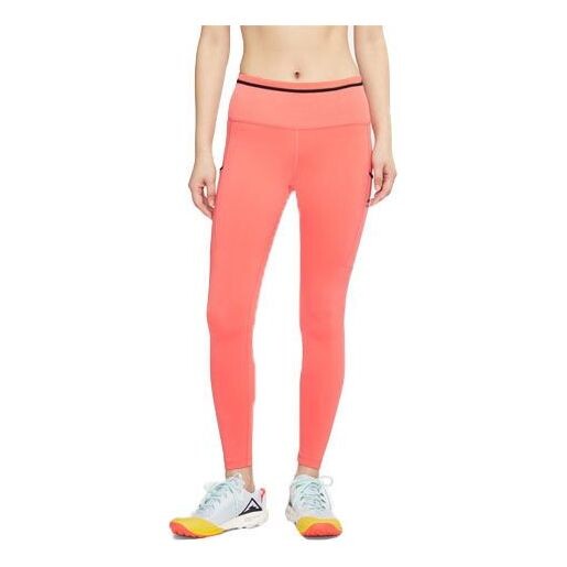 

Брюки as w nk epic luxe tght trail magic ember Nike, оранжевый