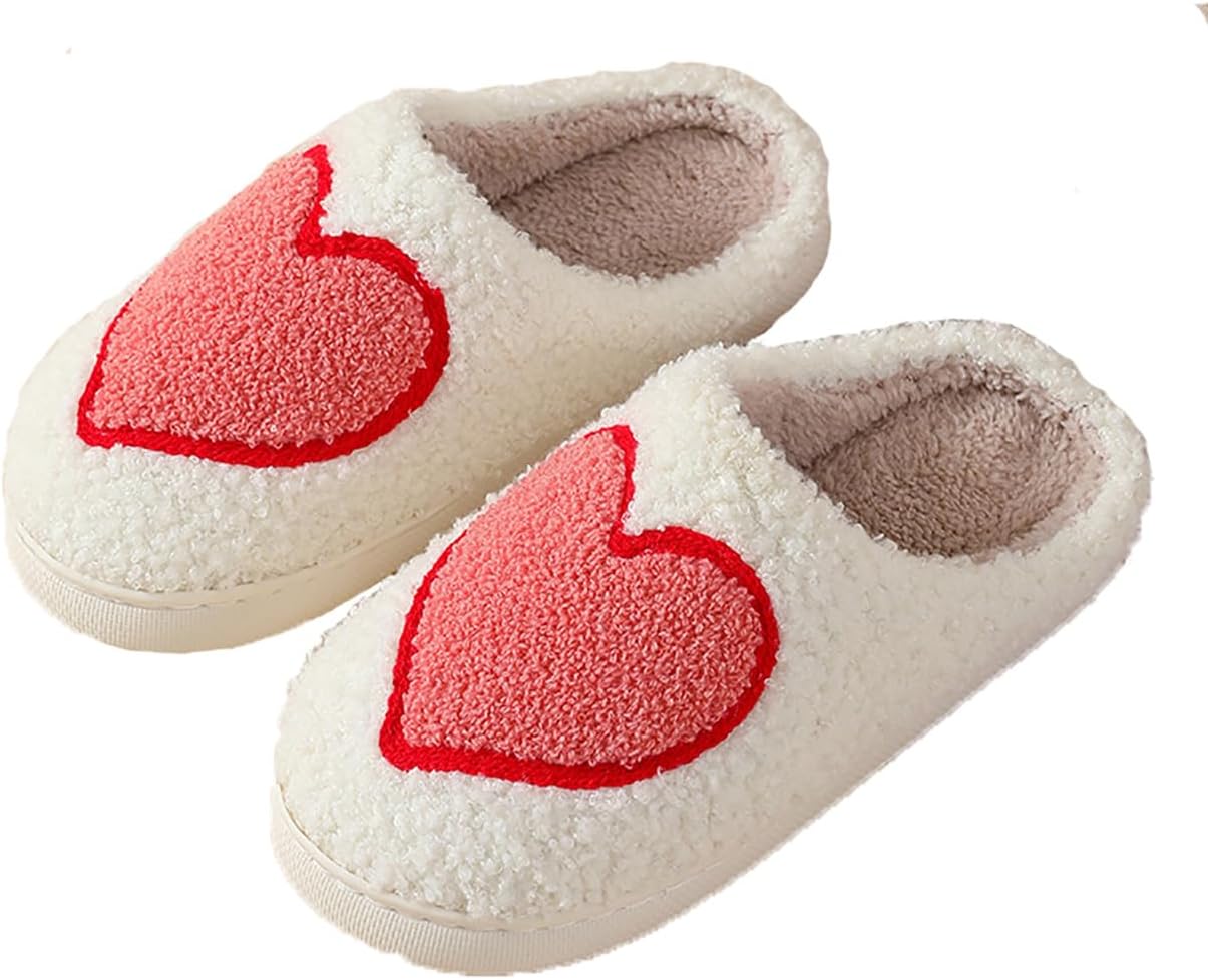 

Женские и мужские домашние тапочки FUHUAQI с ретро-принтом «леопард», смайликом и молнией, мягкие плюшевые, с эффектом памяти, теплые, с нескользящей подошвой, Ab-big Love