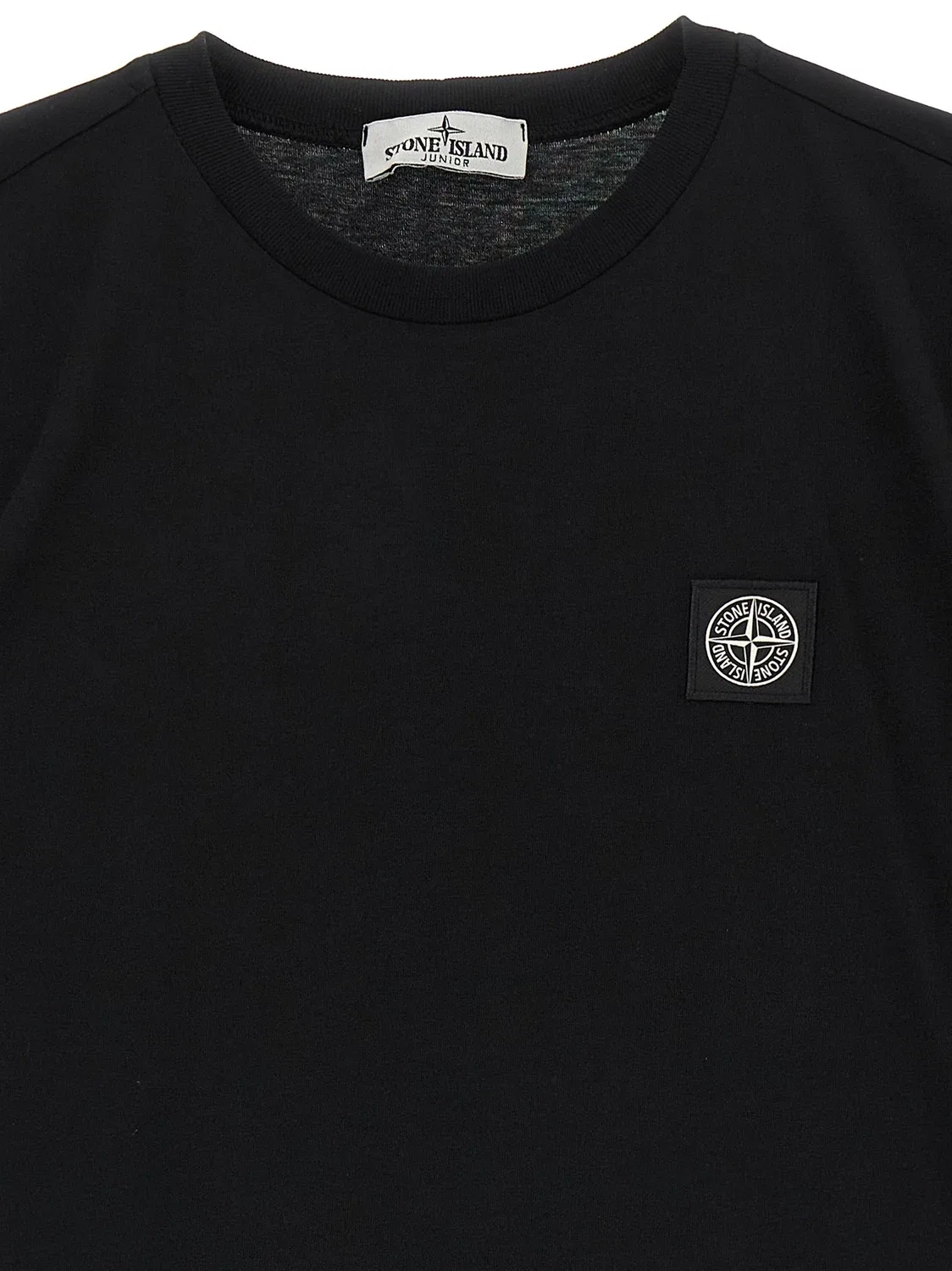 Футболка с логотипом «Компас» Stone Island Junior, черный — фото 3