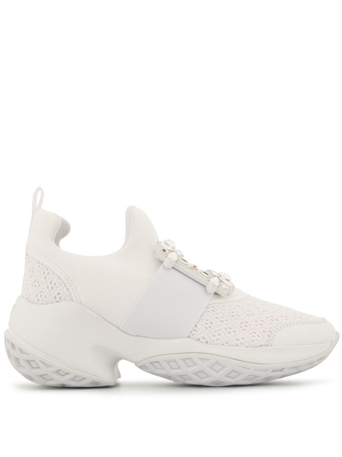 Roger Vivier кроссовки Viv Run, белый