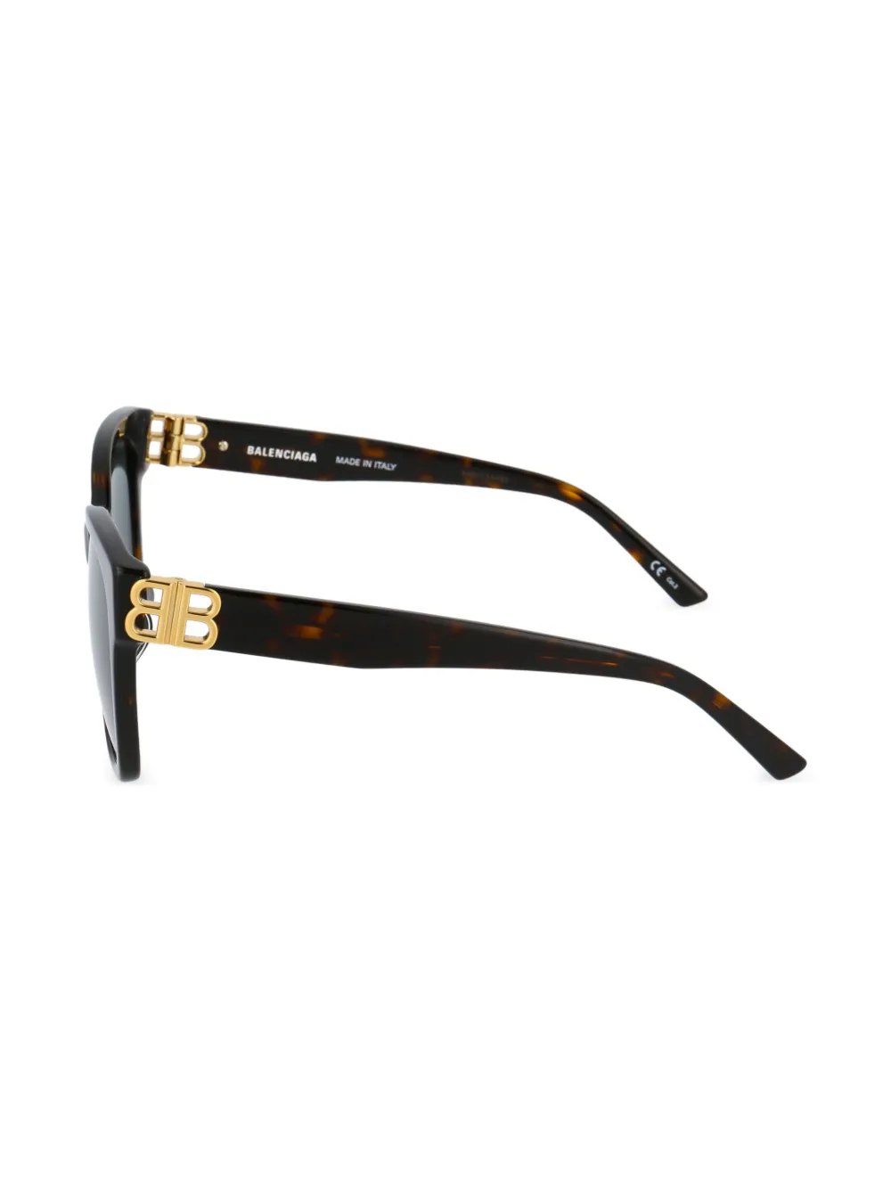 Солнцезащитные очки Dynasty в квадратной оправе Balenciaga Eyewear, коричневый — фото 4