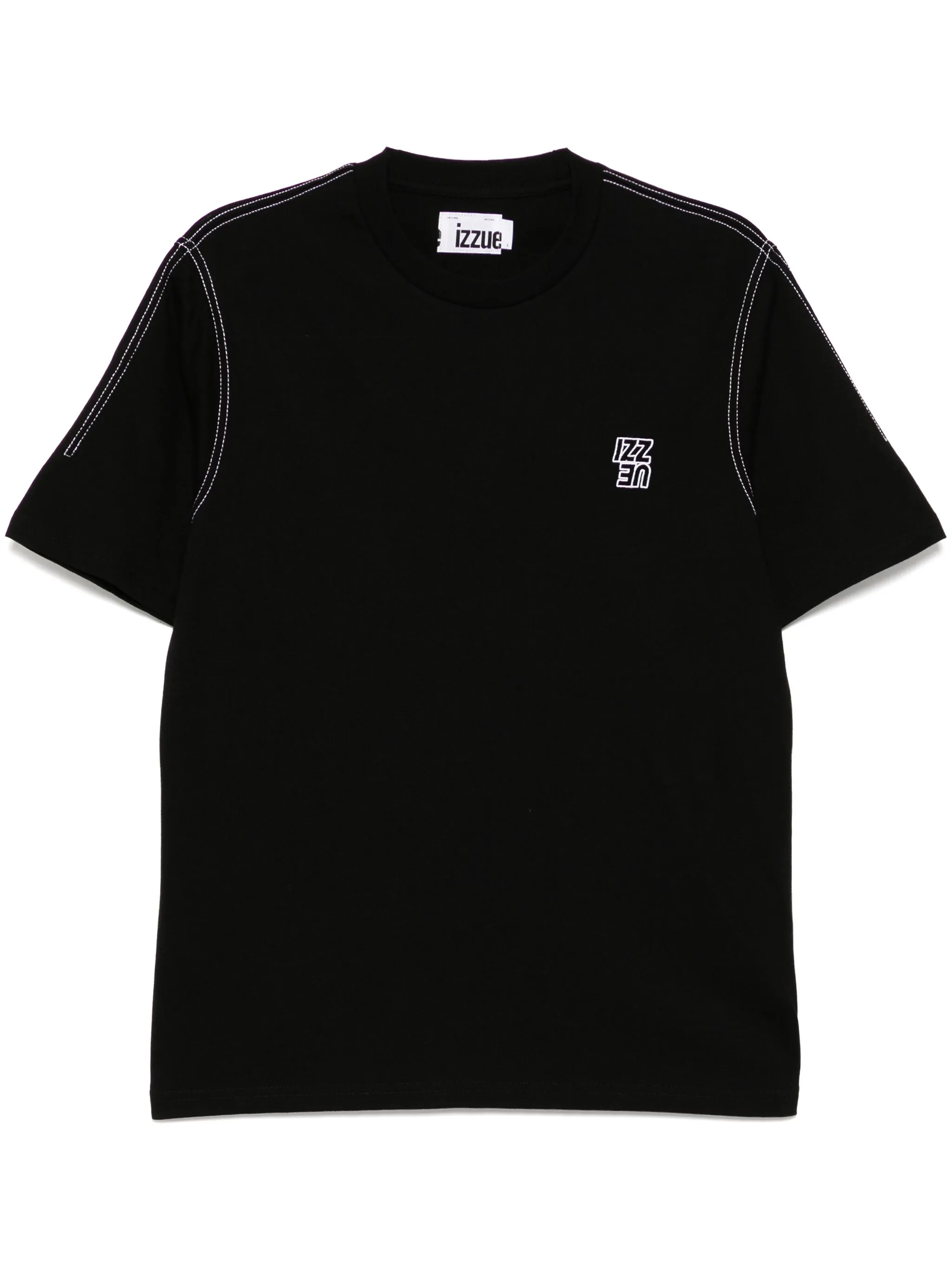 

Футболка с вышитым логотипом Izzue, черный