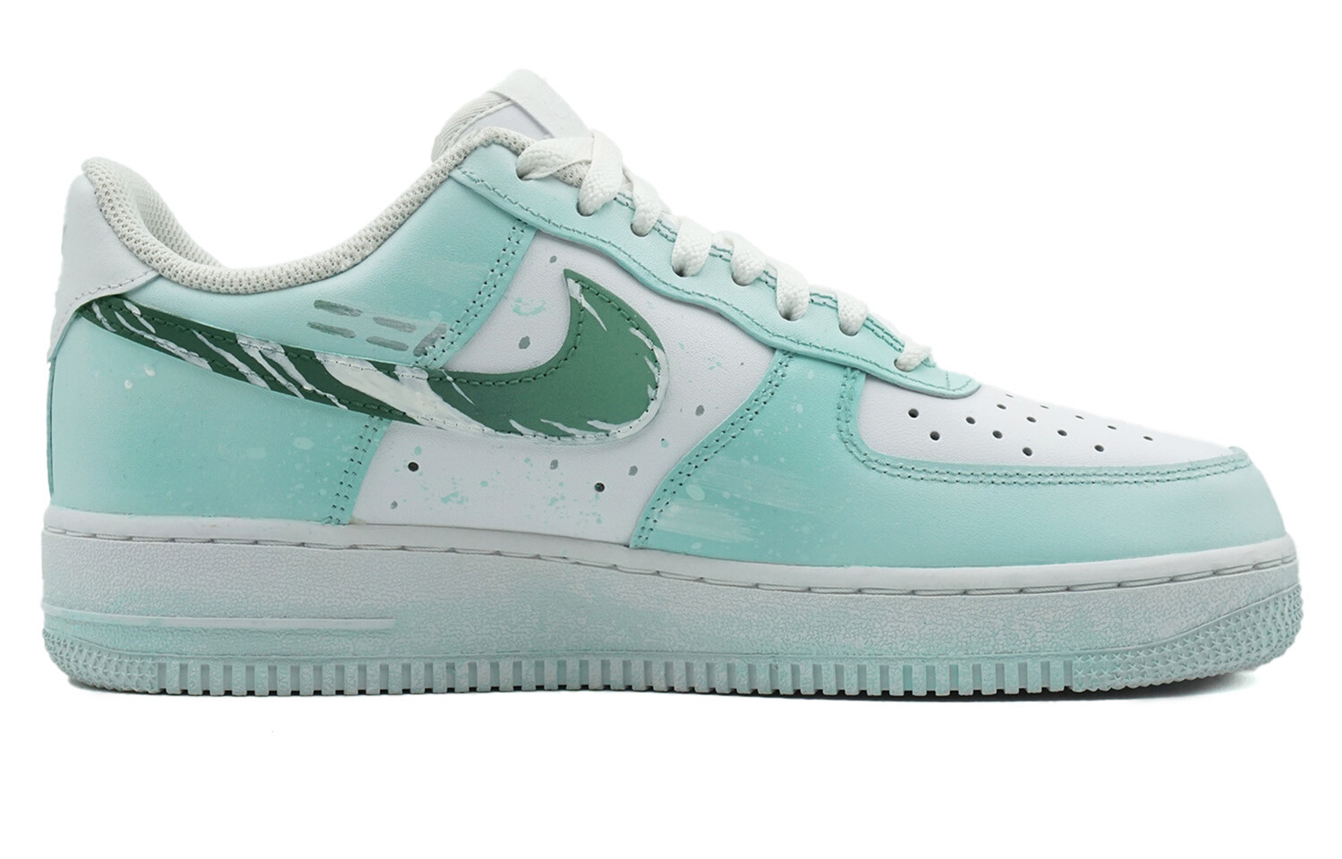 

Кроссовки Nike Air Force 1 Skateboarding Shoes Men Low-top Green/White, зеленый