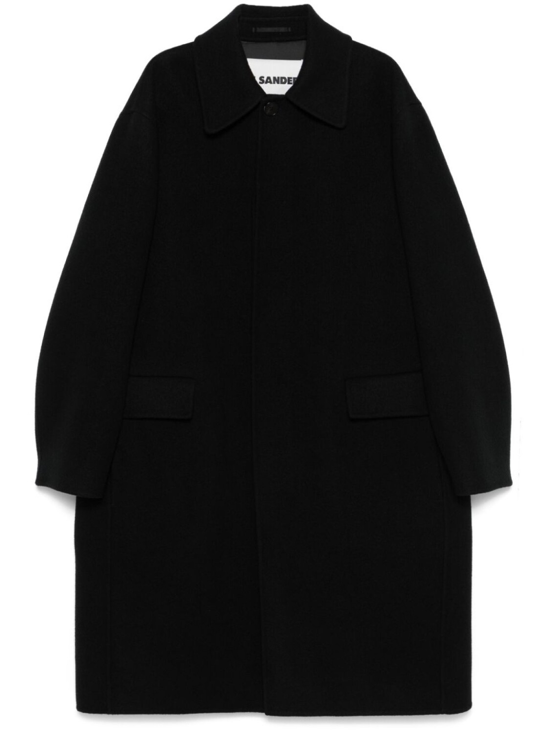 

Jil Sander пальто с потайной застежкой, черный