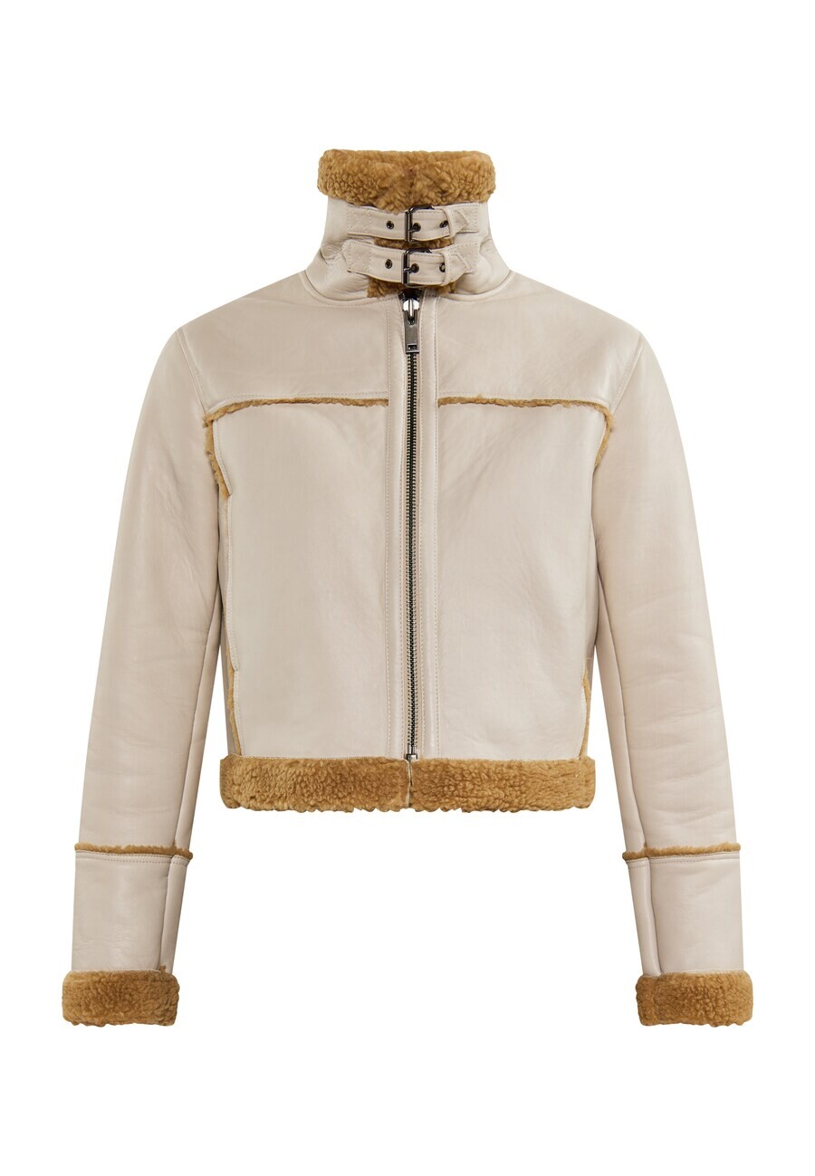 

Кожаная куртка DreiMaster Vintage Between-Season Jacket, слоновая кость