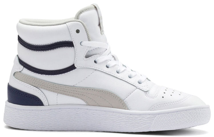 Кроссовки PUMA Ralph Sampson Mid Jr 'White Grey' 370925-03, серый — фото 2