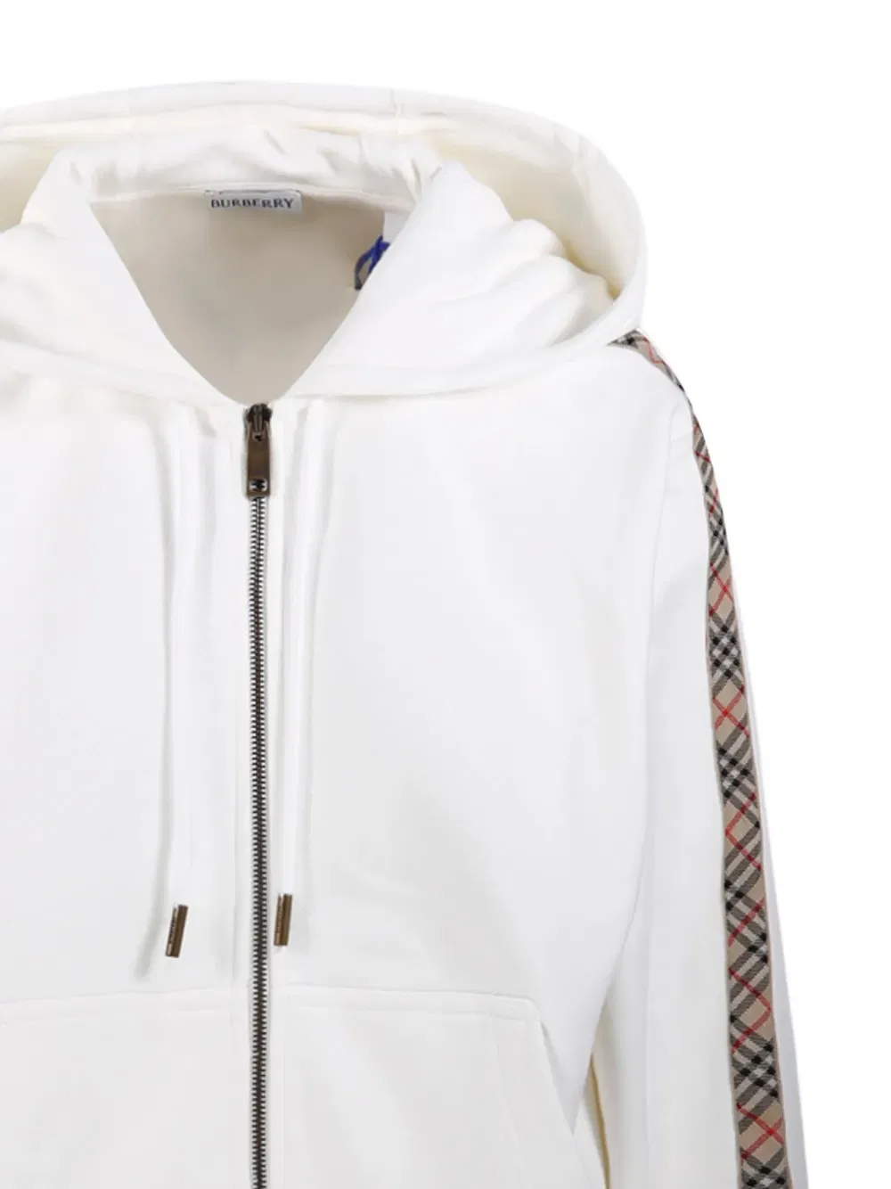 Толстовка Burberry, женская, клетчатая, белый — фото 4