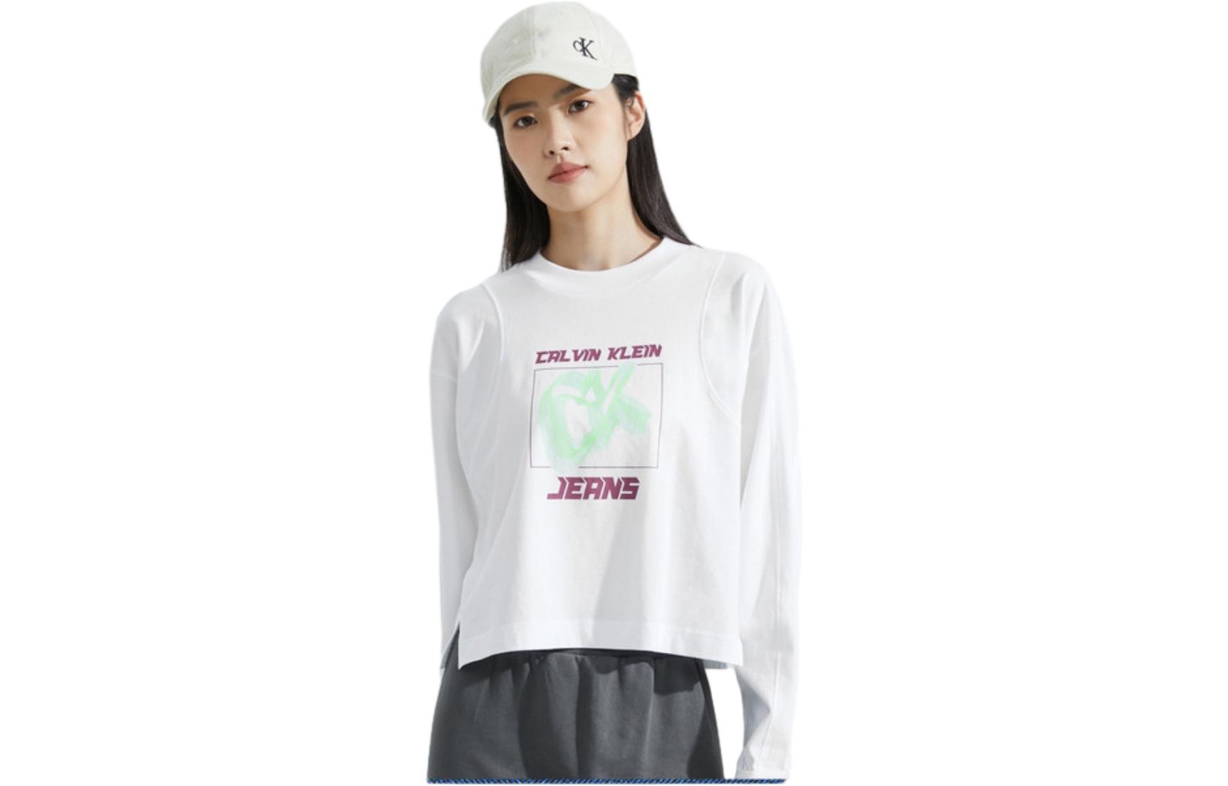 Футболка женская Moon White YAF Calvin Klein — фото 2