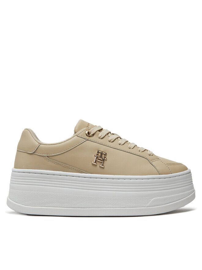 

Кроссовки Tommy Hilfiger Th Platform Sneaker Lthr, бежевый