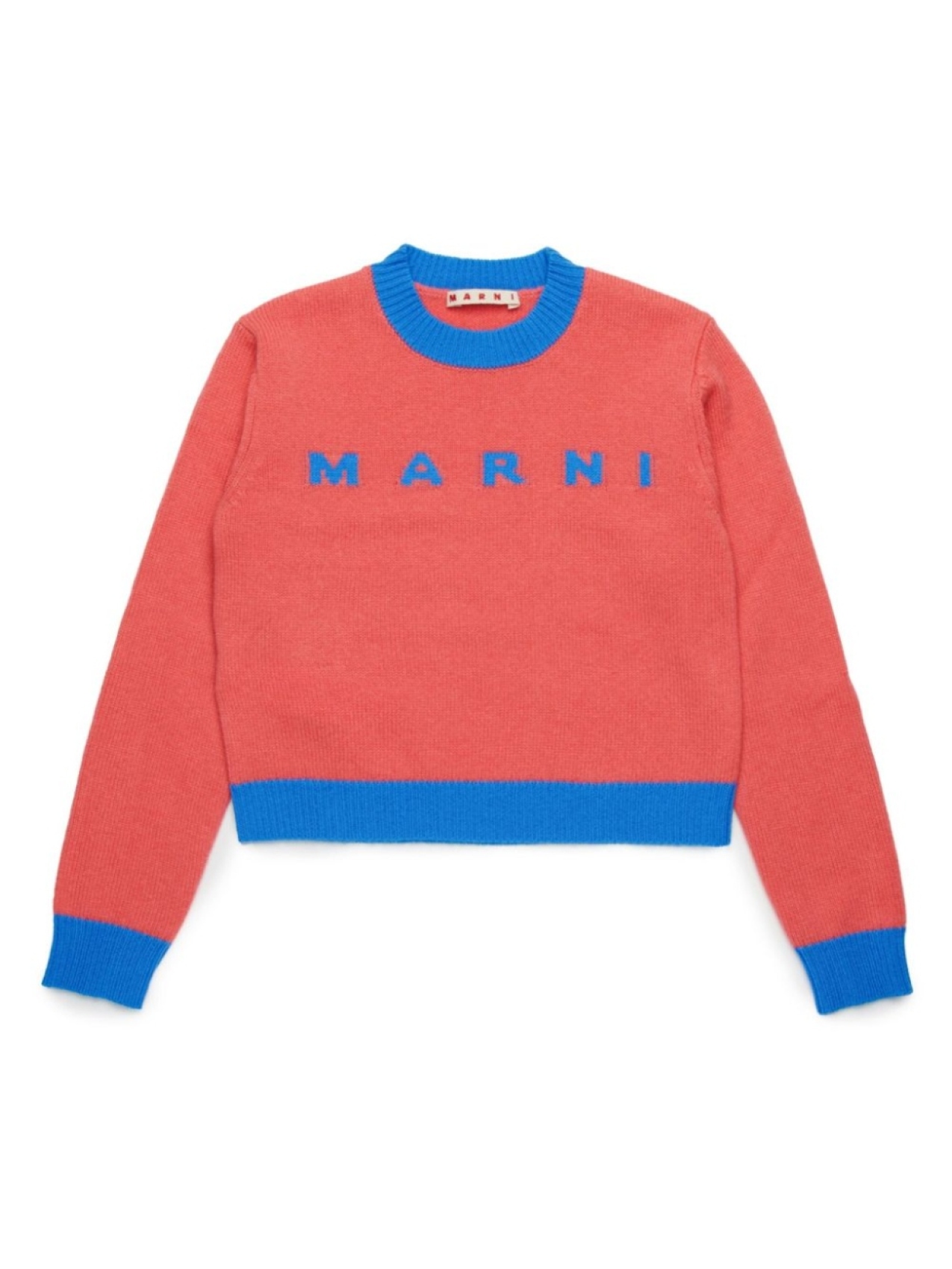 

Джемпер в стиле колор-блок Marni Kids, розовый