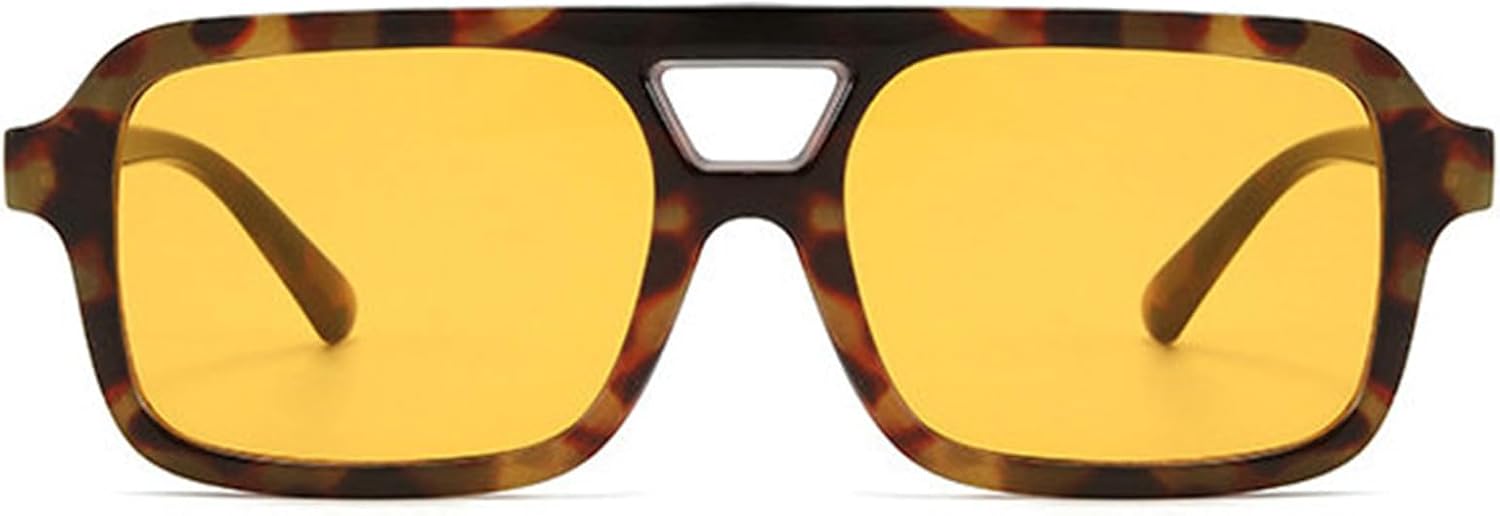 

Винтажные квадратные солнцезащитные очки Helena для женщин, мода 90-х, очки-пилот с градиентным покрытием, леопардовый принт, зеленые, для активного отдыха, путешествий и вождения, C3