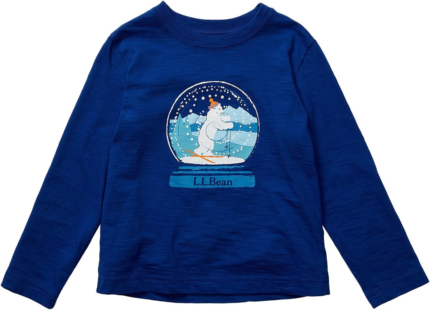 

Футболка L.L.Bean Graphic Tee Glow in the Dark Long Sleeve, цвет Indigo Ink Snow Globe