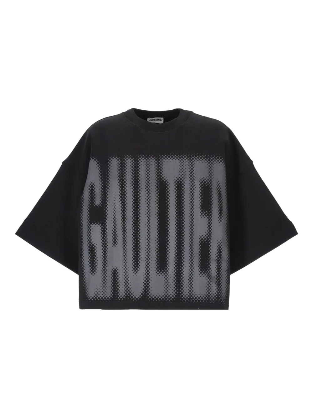 

Футболка с полутоновым принтом логотипа Jean Paul Gaultier, черный