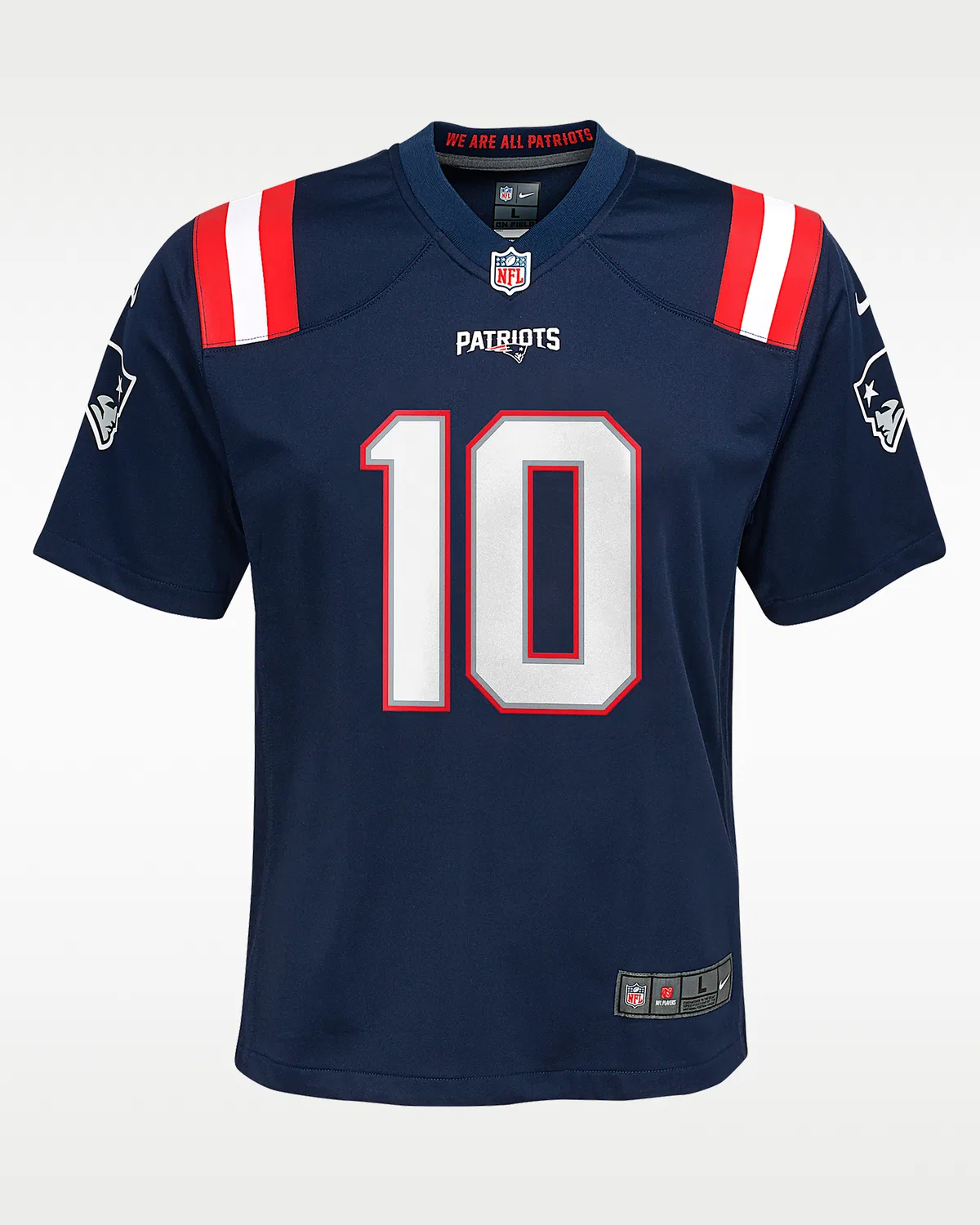 Детская большая футболка Nike NFL Game Jersey Drake Maye New England Patriots, Navy
