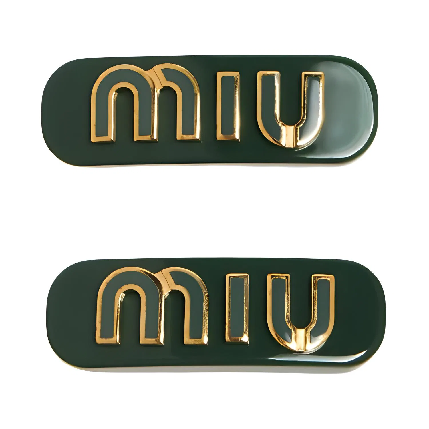 Заколка для волос MIU MIU зеленая