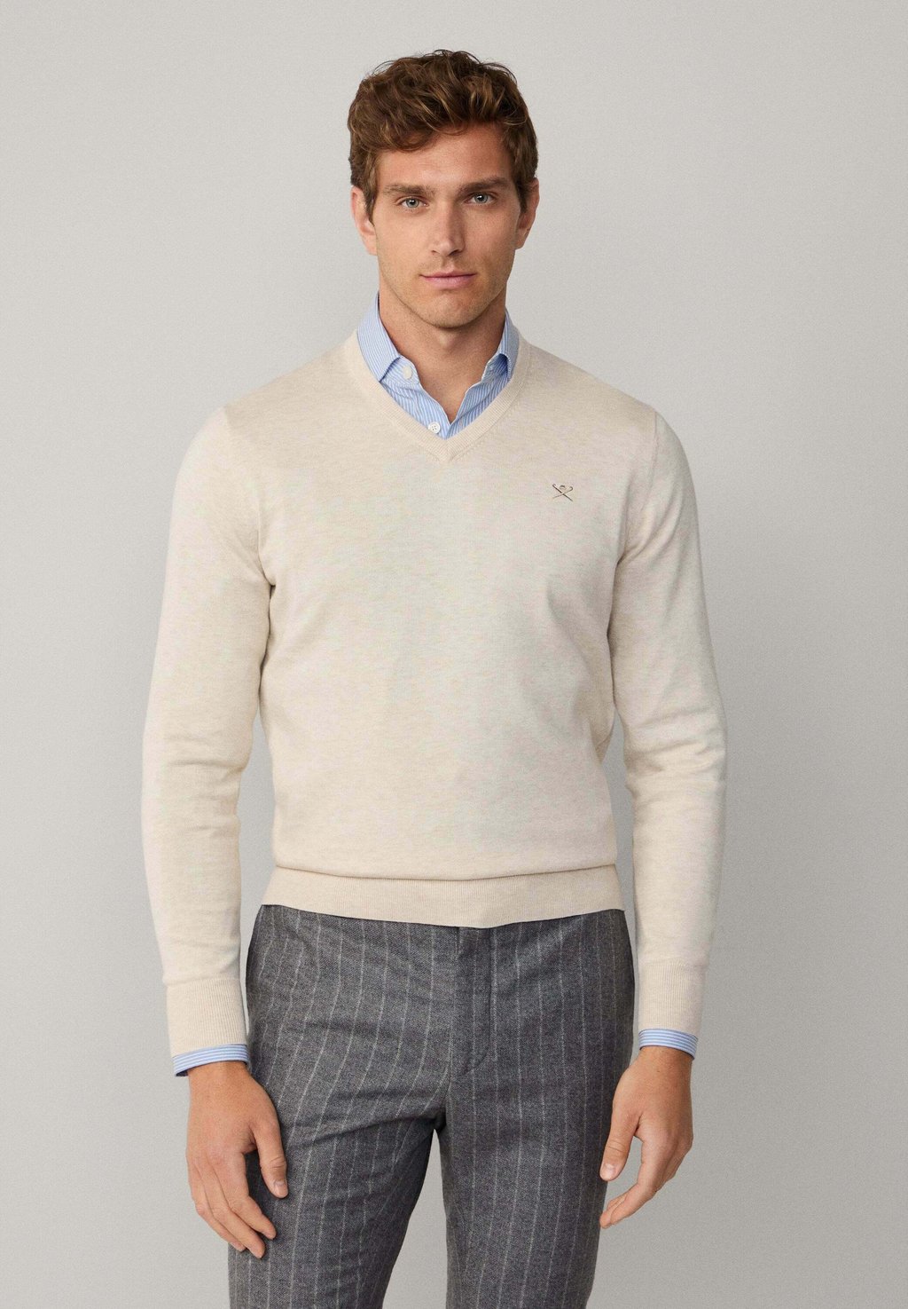 

Джемпер V NECK Hackett London, белый
