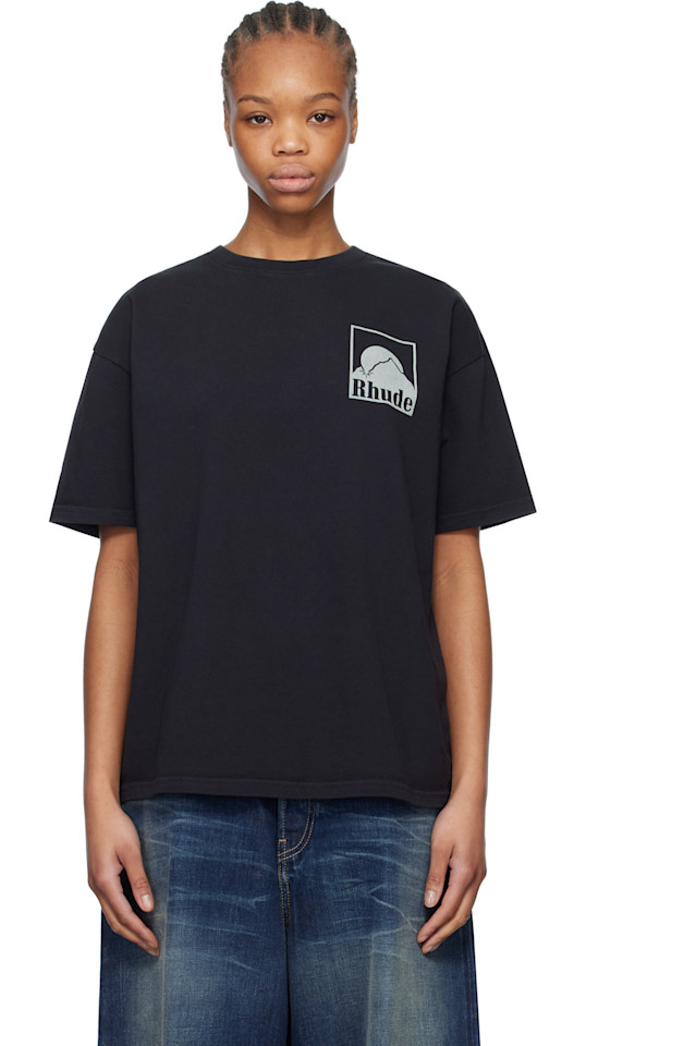 

Футболка с лунным значком Rhude, черный