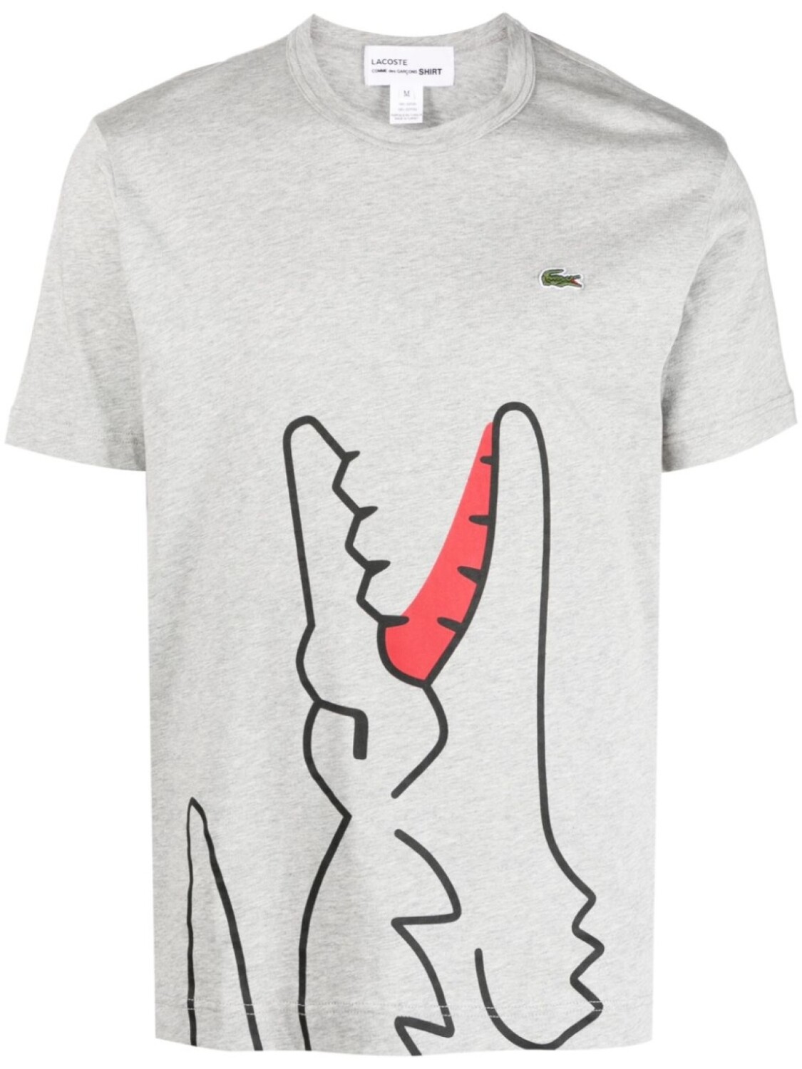 

Футболка из коллаборации с Lacoste Comme Des Garçons Shirt, серый