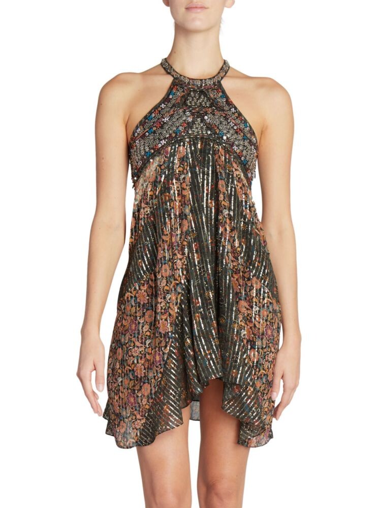 

Мини-платье Orfra с драпировкой Isabel Marant, цвет Black Multi