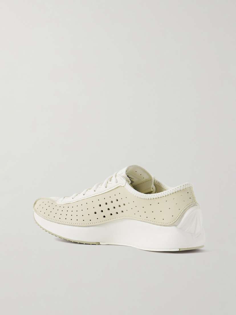 Кроссовки Air superfly из перфорированной кожи и замши Nike, желтый — фото 3