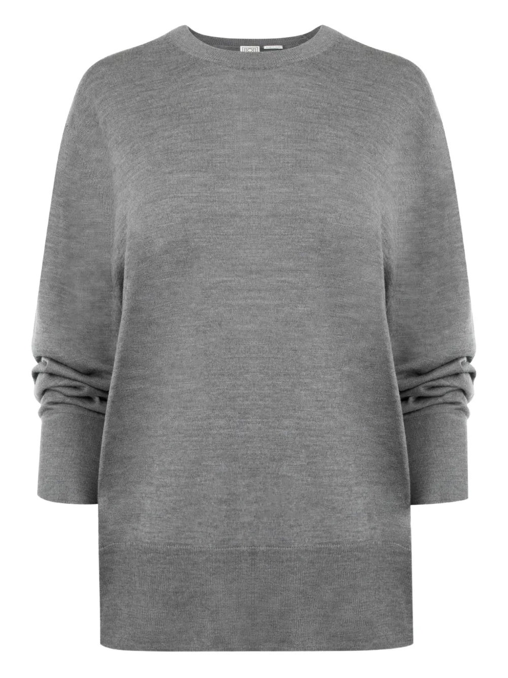 

Вязаный свитер с круглым вырезом Toteme, серый