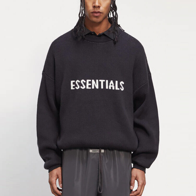 Осень-Зима 20 Трикотаж Унисекс Черный Fear Of God Essentials, черный — фото 2