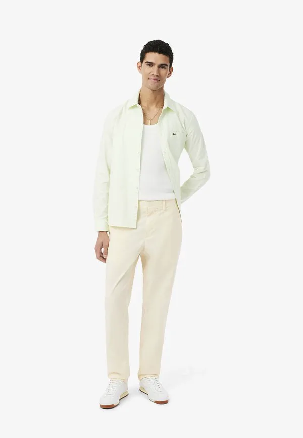Брюки Lacoste, хлопок, бежевый