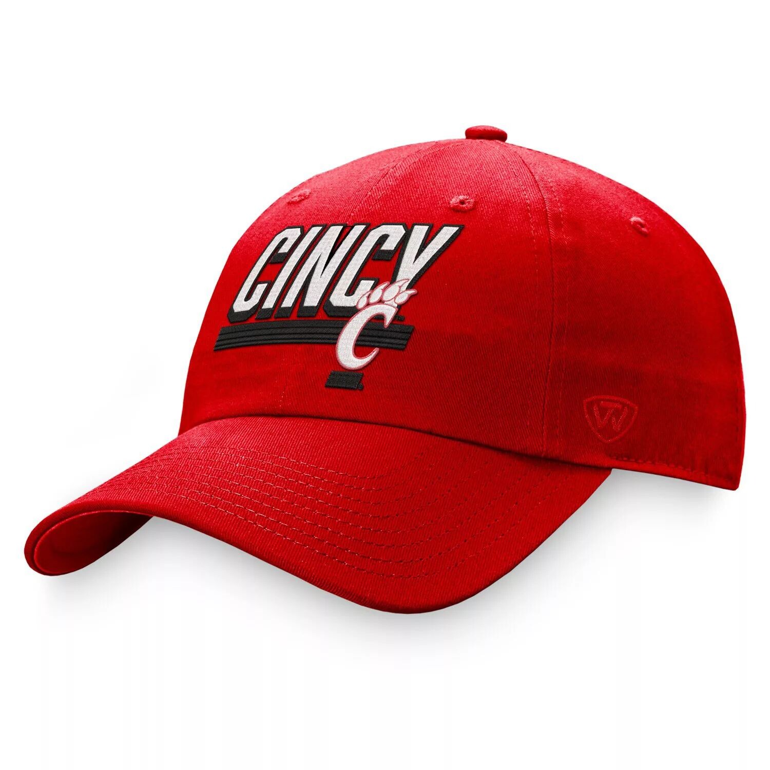 

Мужская регулируемая шляпа Top of the World Red Cincinnati Bearcats Slice