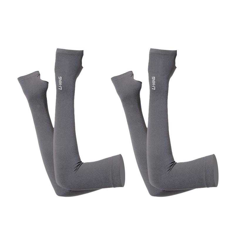 

Велосипедные нарукавники для горного катания, унисекс, полиамид, длинный рукав LINING, Fingerless Cooling Arm Sleeves 2 Pack[Gray+Gray]