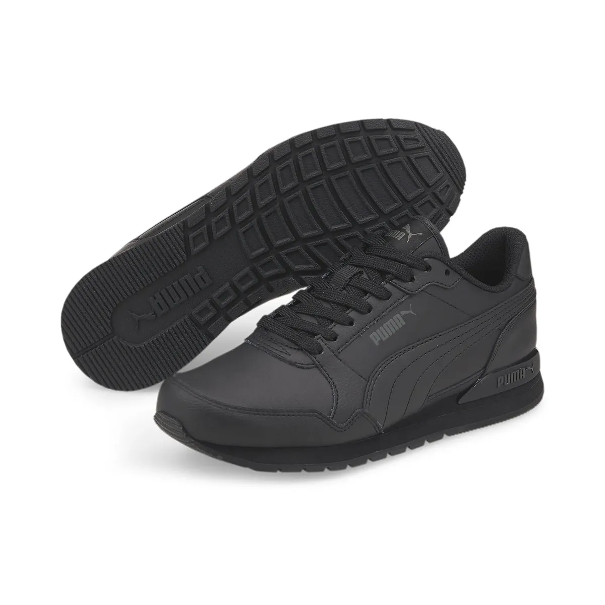 

Кроссовки PUMA "ST Runner v3 Leather Sneakers Youth", черный