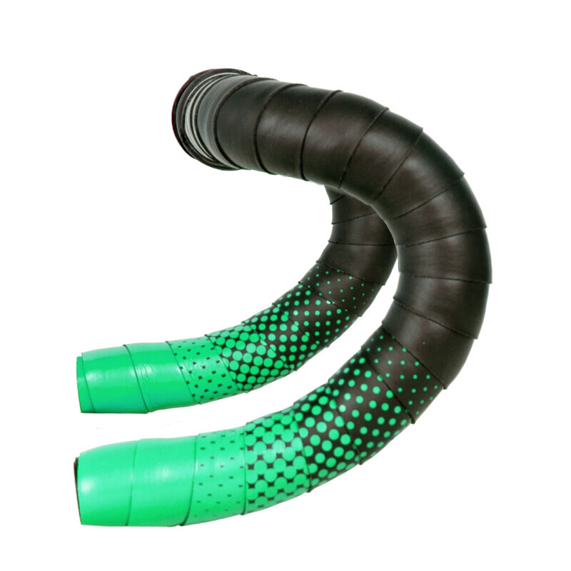 

Лента для велосипедного руля LeBycle в горошек двухцветная амортизирующая, черно-голубой