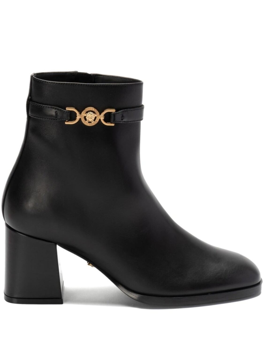 

Versace кожаные ботильоны, черный