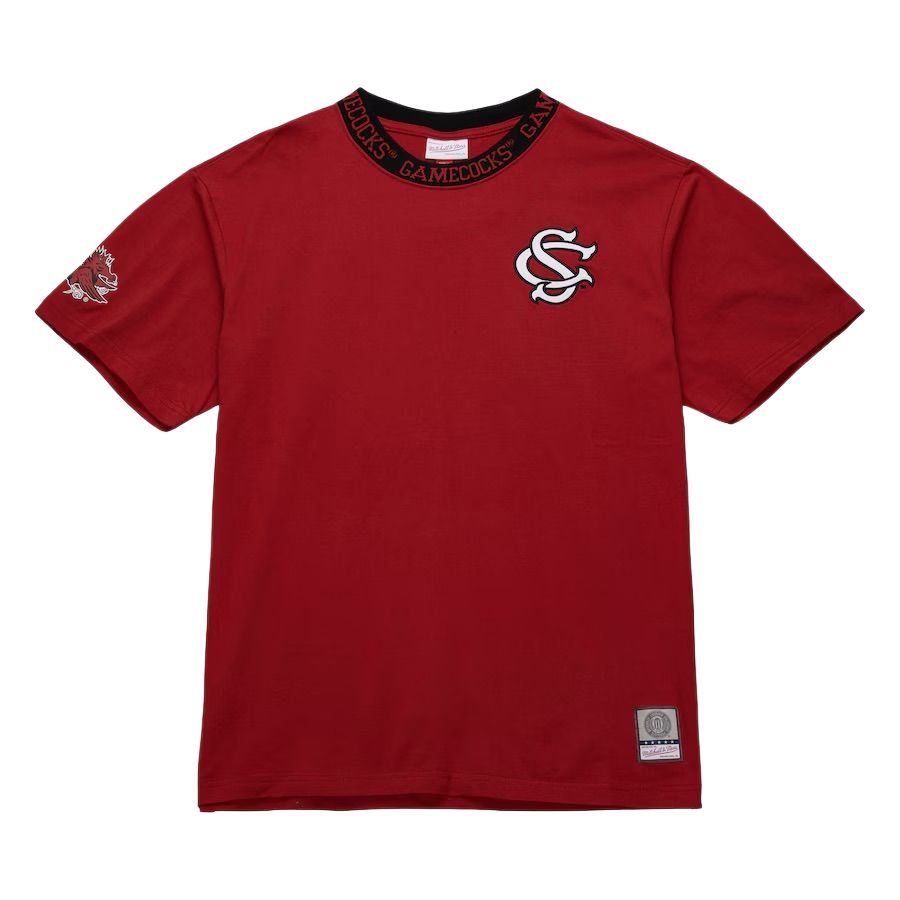 

Футболка Mitchell & Ness x NCAA South Carolina Gamecocks Jacquard Ringer мужская Garnet Mitchell Ness, Garnet