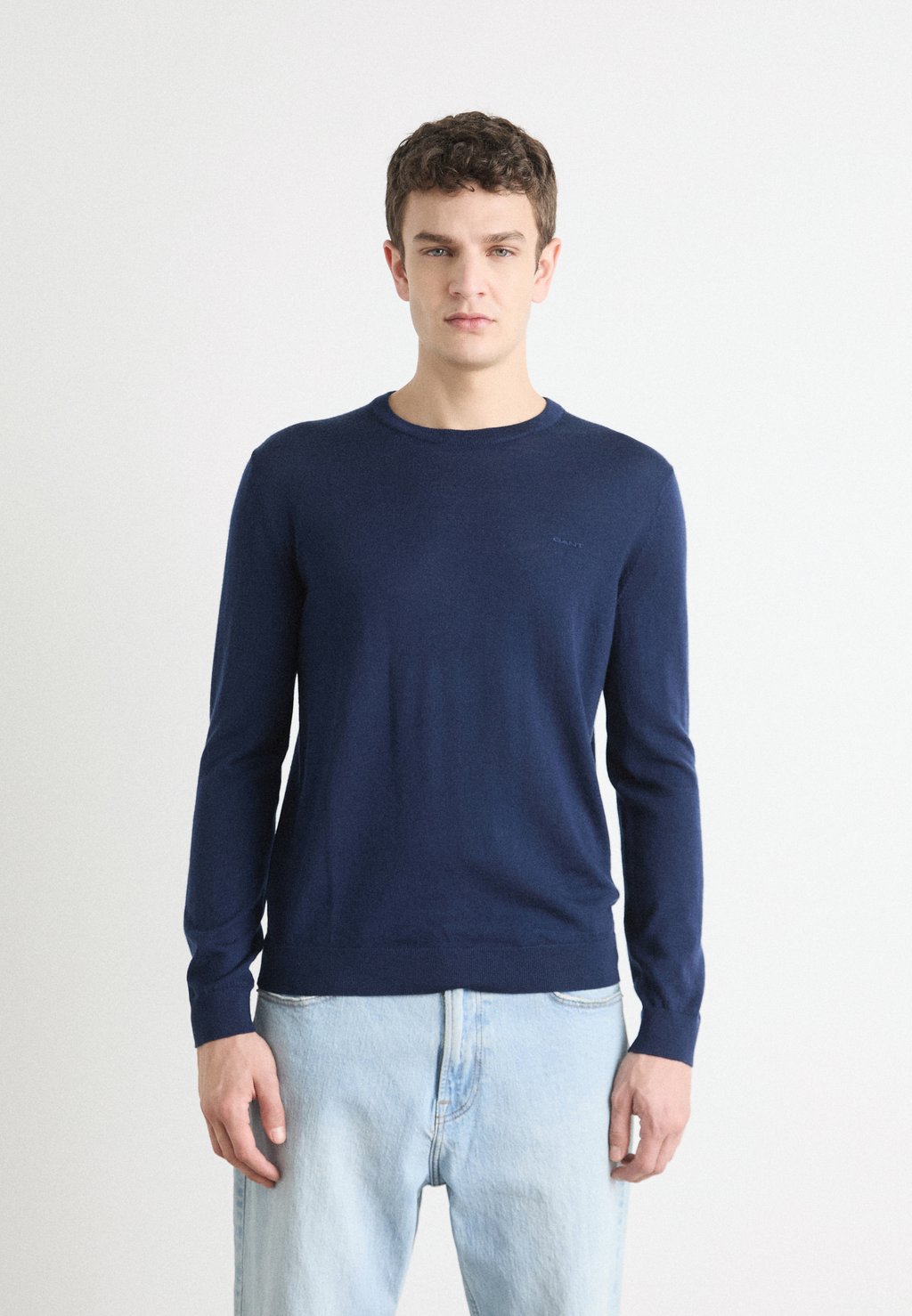 

Джемпер EXTRAFINE C-NECK GANT, темно-синий