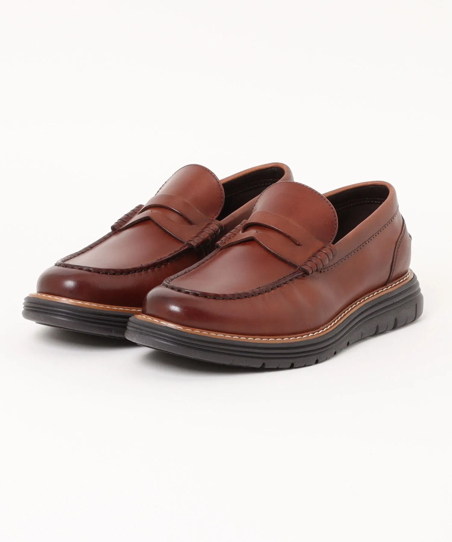 Мужские кожаные лоферы Cambridge Ease ROCKPORT ML008 коричневые