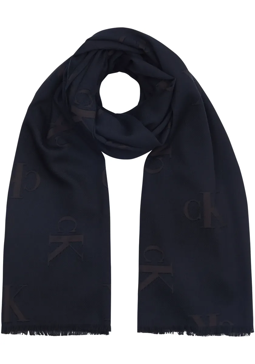 

Шарф Calvin Klein Jeans "AOP GRAPHIC STOLE 70X180", с тисненым логотипом, цвет Allover Print