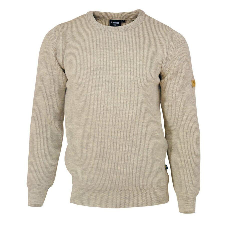 

IVANHOEOEFSWEDEN Свитер с круглым вырезом NLS Root Birch — 100% чистая неокрашенная шерсть